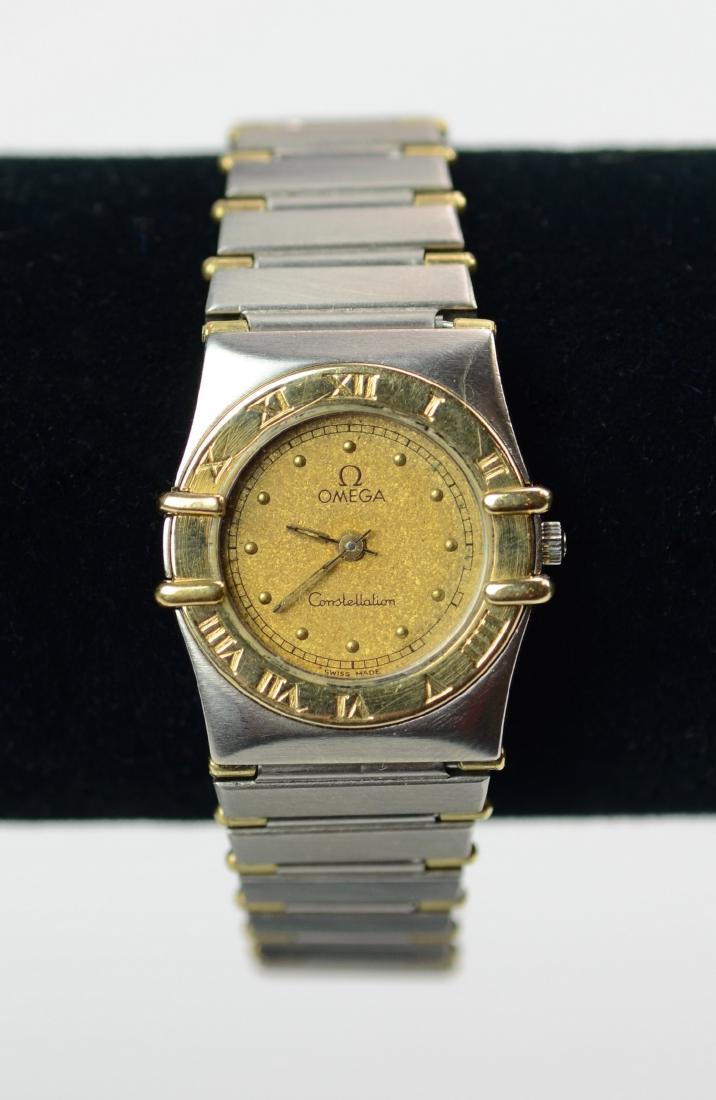 Omega Constellation ladies watch, 18K YG bezel, 22 mm (1 of 4)