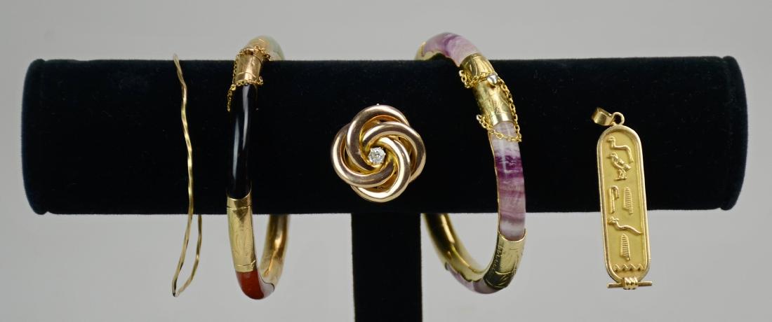 (5) Pieces Gold Jewelry (1 of 1)