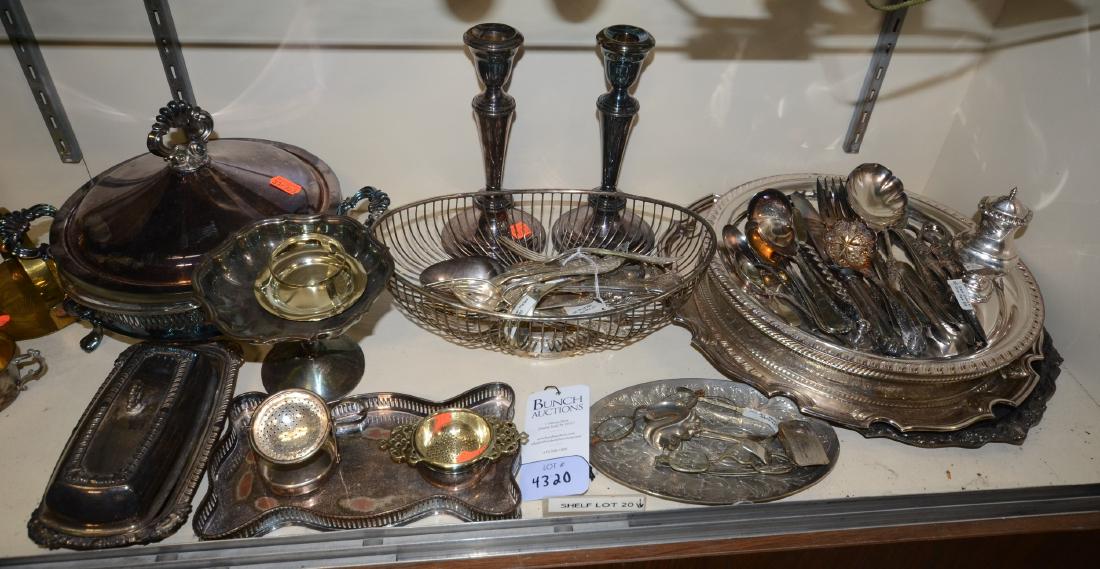 Shelf #20 - Silverplate Trays, MOP Utensils (1 of 1)