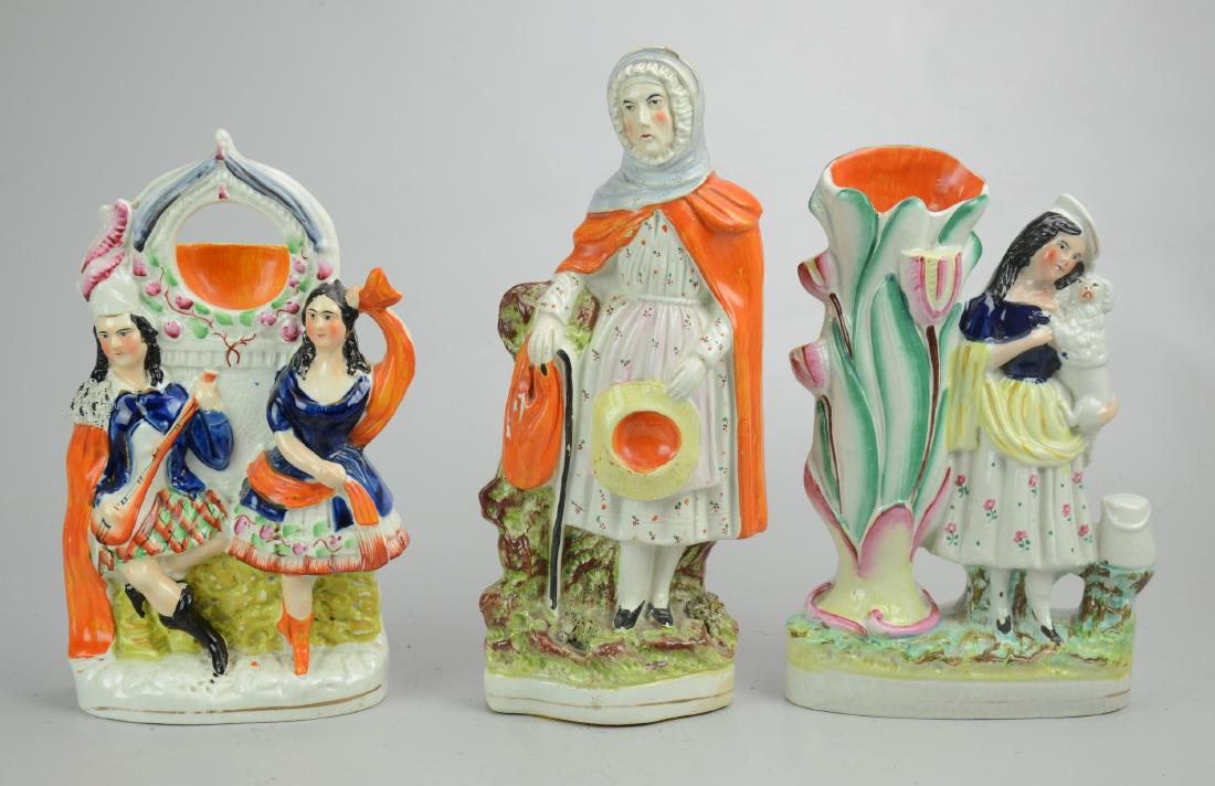 Staffordshire Women and Watch Holder (1 of 1)