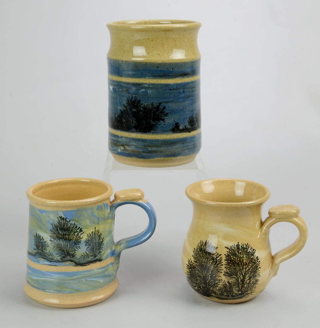 (3) Pcs Boscastle Pottery Mochaware (1 of 2)