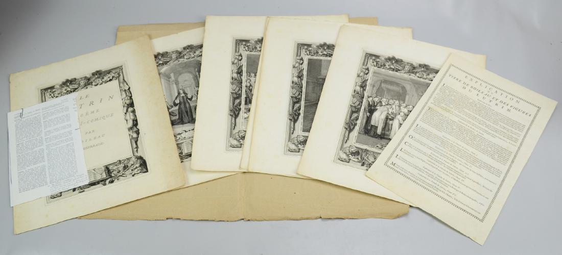 (6) engraved plates, title plate, and Explication of (1 of 4)