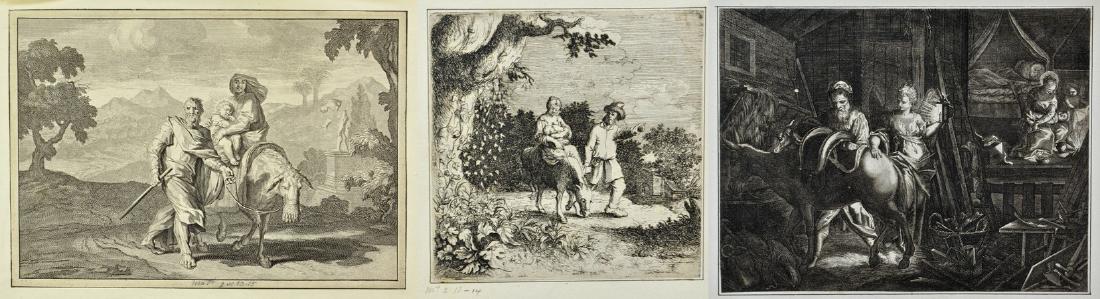 (3) Antiquarian "Flight Into Egypt" engravings (1 of 9)