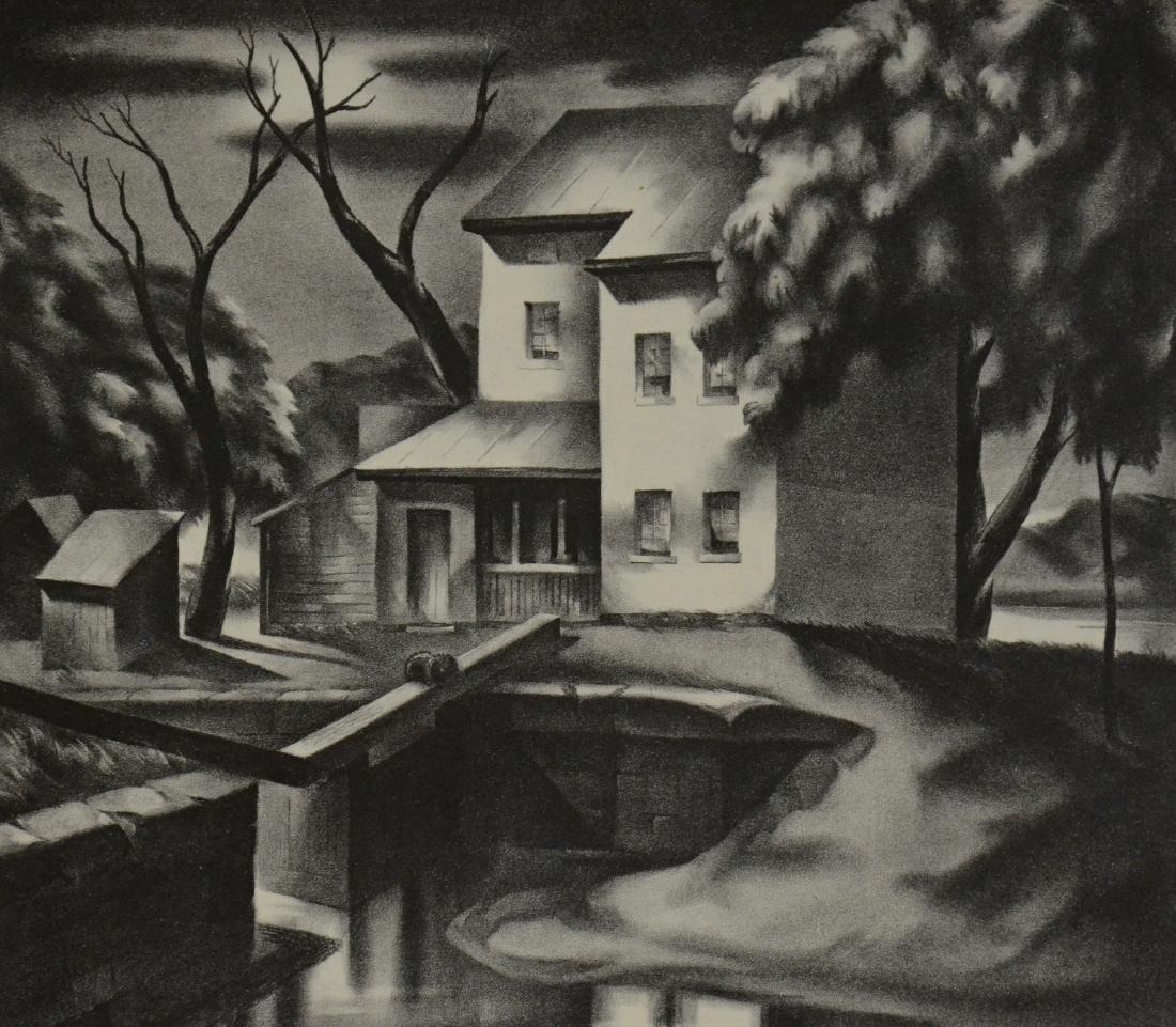G Ralph Smith Lithograph "Lock House #64" (1 of 2)