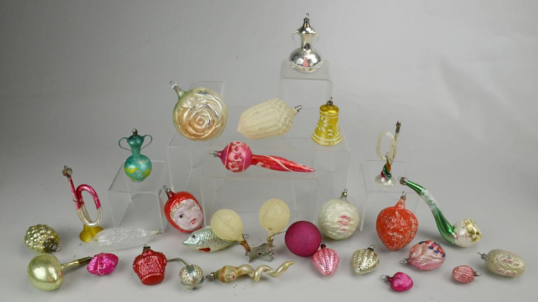 (28) Assorted Glass Christmas Ornaments (1 of 1)