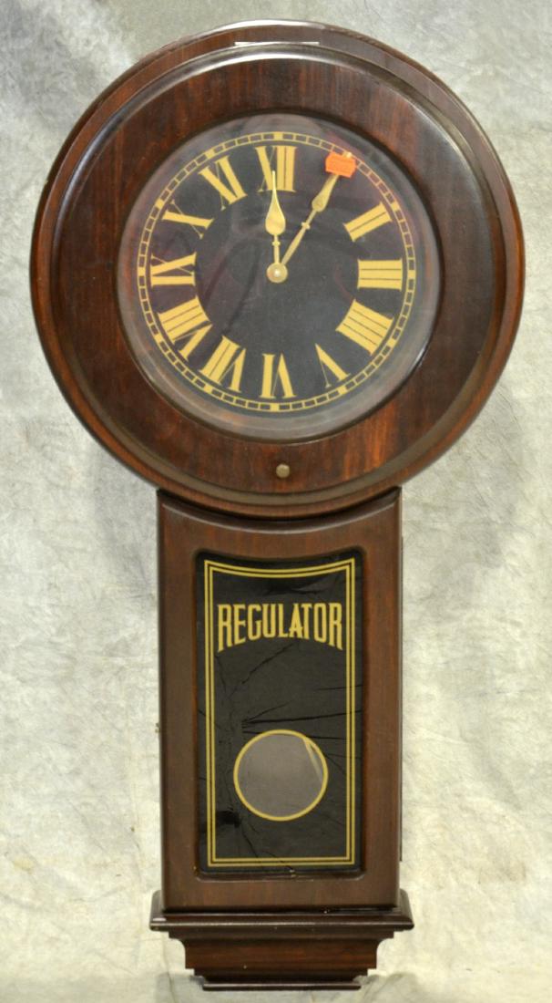 Regulator hanging wall clock: Regulator hanging wall clock, 35"h