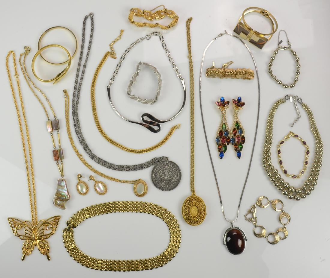 Designer Necklaces and Bracelets: Designer Necklaces Corday, Napier, Monet Bracelets, Trifari Bangle, Florenza