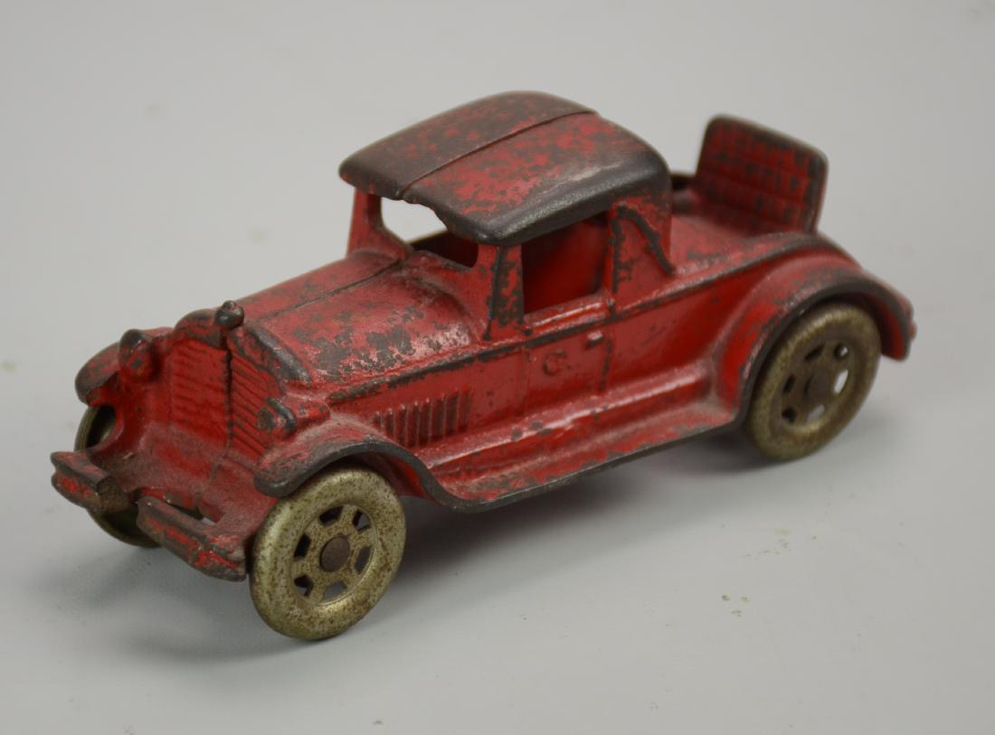 Cast Iron Rumble Seat Coupe Car: Cast Iron Rumble Seat Coupe Car, c 1930