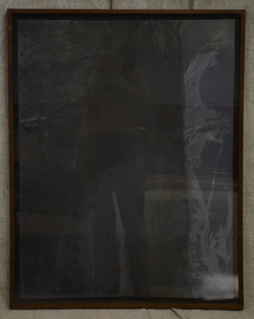 Per Kirkeby Abstract Color Lithograph: Per Kirkeby (Danish-American, 1938-2018), abstract color lithograph, pencil signed "PK '84", edition 6/30, 33-1/2" x 26" sheet, framed 36" x 28-1/4"; Provenance: from a corporate collection, very good