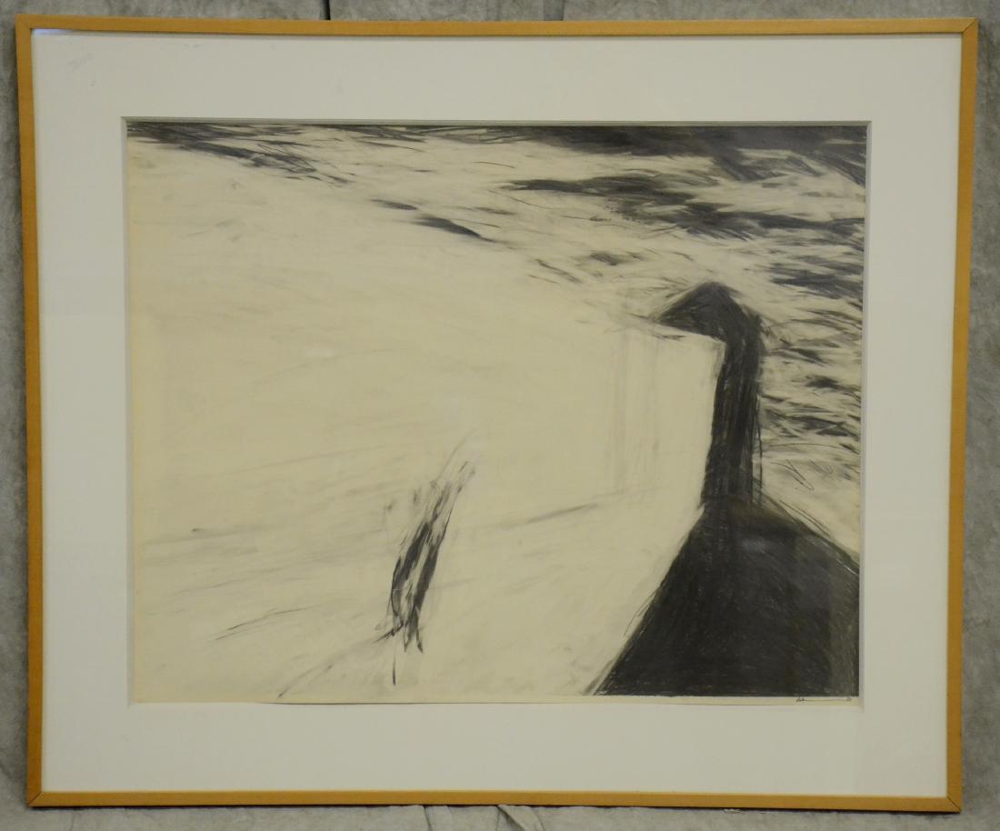 Robert Wilson Drawing, "From Golden Windows": Robert Wilson (American, b. 1941), drawing, "From Golden Windows", pencil on paper, signed Robert Wilson '81", 22-1/2" x 28-1/4" sight, framed 30-3/8" x 36-1/8"; Provenance: from a corporate collectio