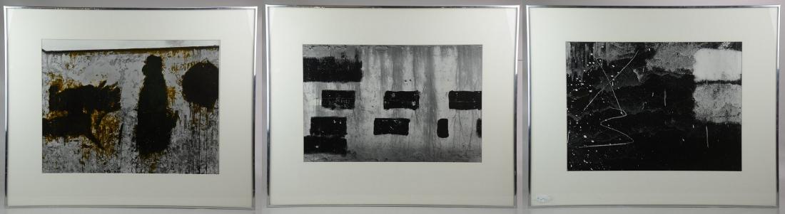 Aaron Siskind, (3) Photographs: Aaron Siskind (American, 1903-1991), (3) photographs, untitled, depicting walls with peeling paint and graffiti, each signed, titled and dated under image, each approximately 22" x 16" sight, framed 3