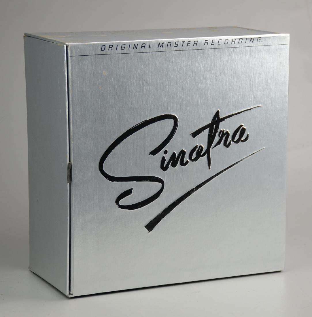 Sinatra Ltd Ed Vinyl Records: Frank Sinatra, Mobile Fidelity Sound Lab, limited edition 3484/10000, includes 16 LP vinyl original master recordings and Geo-Disc, some stains to case