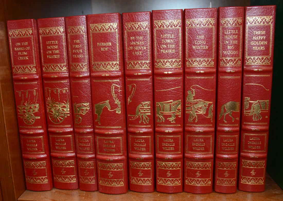 Easton Press Laura Ingalls Wilder Collection: Easton Press Laura Ingalls Wilder Collection, 9 vols c/o "Little Town on the Prairie", "Little House in the Big Woods", "On the Banks of Plum Creek", "These Happy Golden Years", "Farmer Boy", "Little