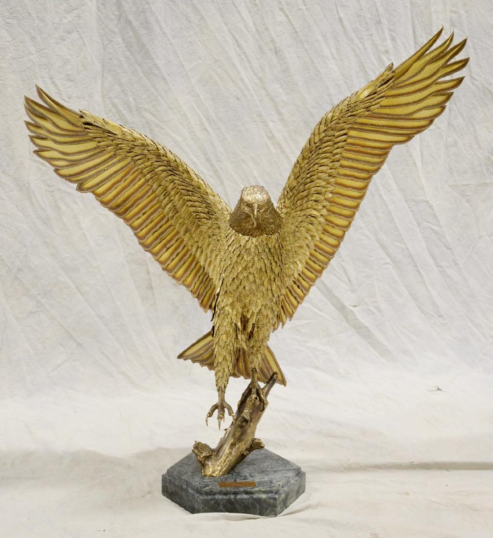 Robert Signorella, Amer, 20th Cent, brass, Windswept: Robert Signorella, American, 20th Cent, brass sculpture , Wind Swept, H: 39.5 in, W: 37 in, Depth: 15 in, S307