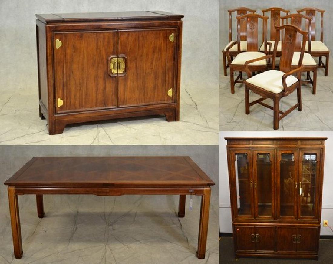 (9) pc Thomasville Asian style dining room set Apr 09, 2019 William