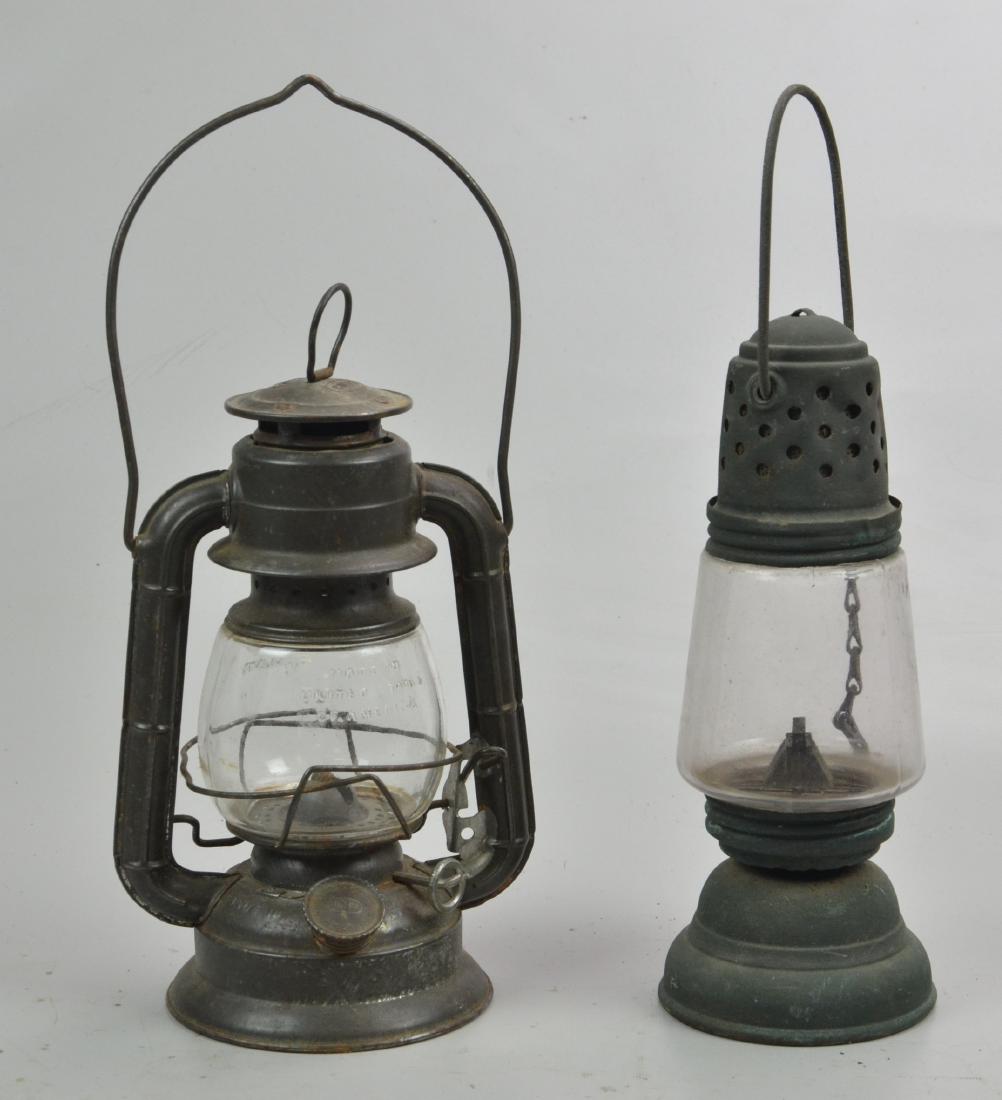 Two Kerosene Lanterns: Manhattan Brass Lantern, Dietz Comet Kerosene Lantern