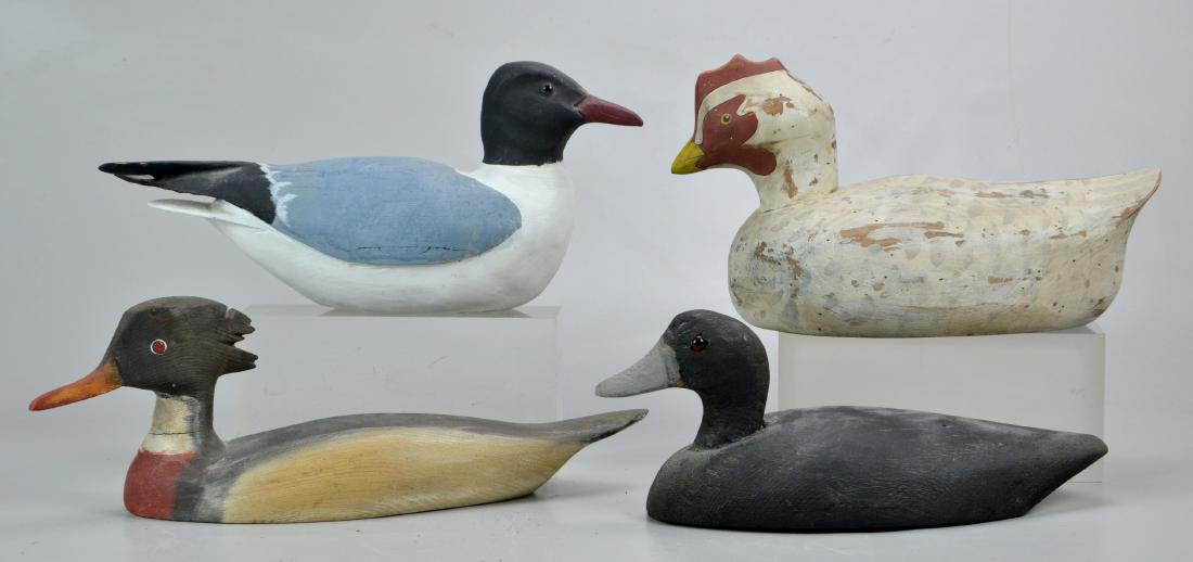 (4) Duck Decoys: (4) Duck Decoys Including Signed Fitz, J Seibert