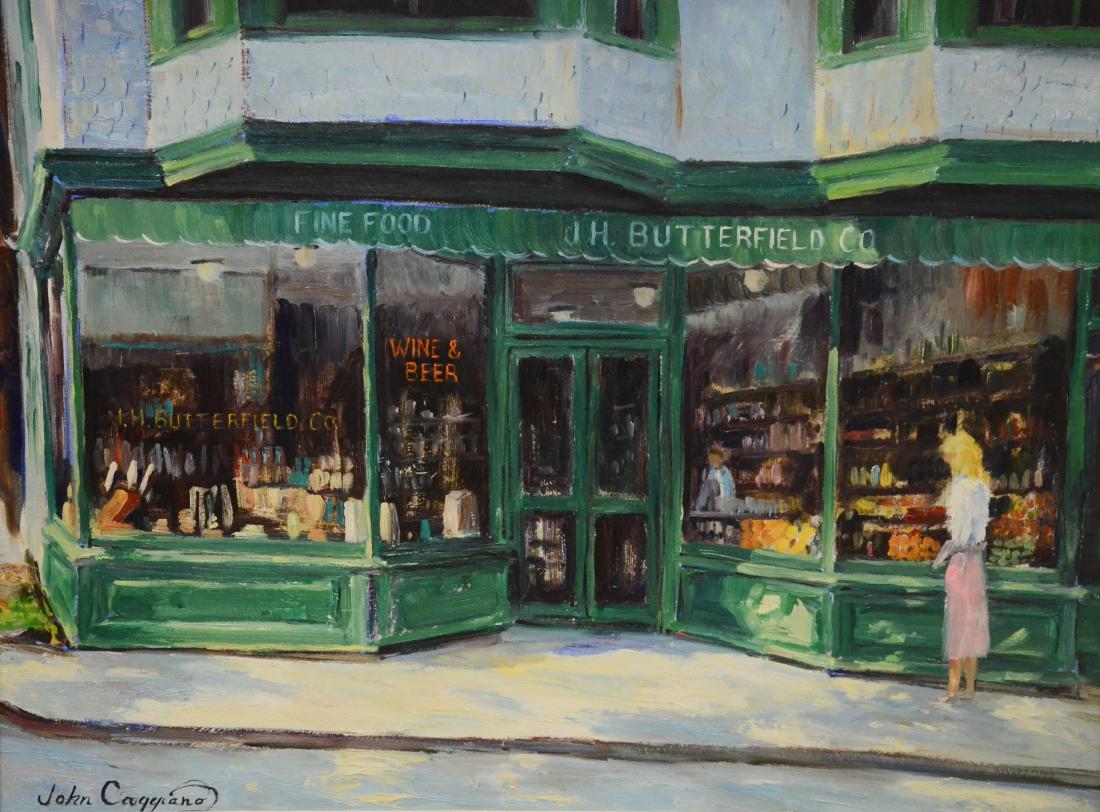 Caggiano, John, oil on board "Butterfields, Bar Harbor, (1 of 2)