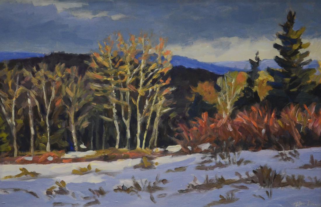 Moore, Scott, oil on canvas "Snow Squall Passing" (1 of 3)