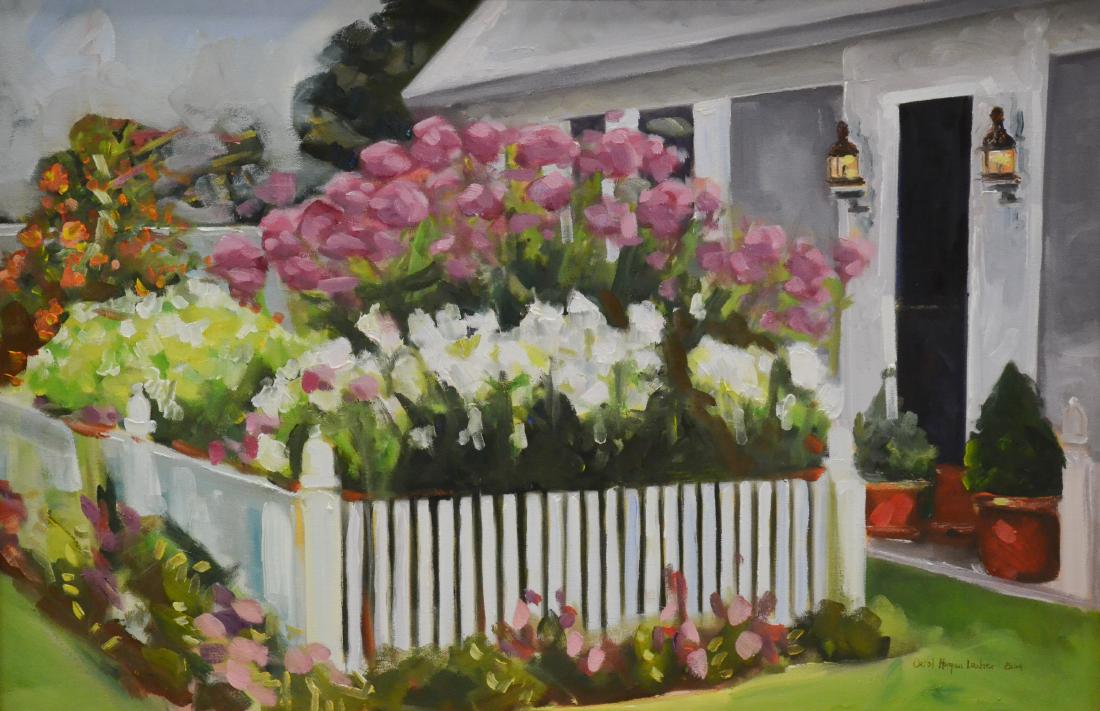 Lesher, Carol Horgan, oil on canvas "Joe-Pye-Weed" (1 of 3)