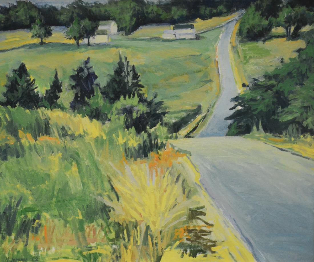 Jerome, Nina, oil on canvas "Falls Road, Orland #16" (1 of 2)