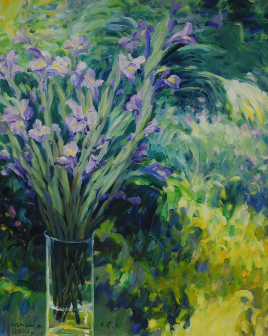 Malva (Hamdi, Omar), oil on canvas "Lillies" (1 of 5)