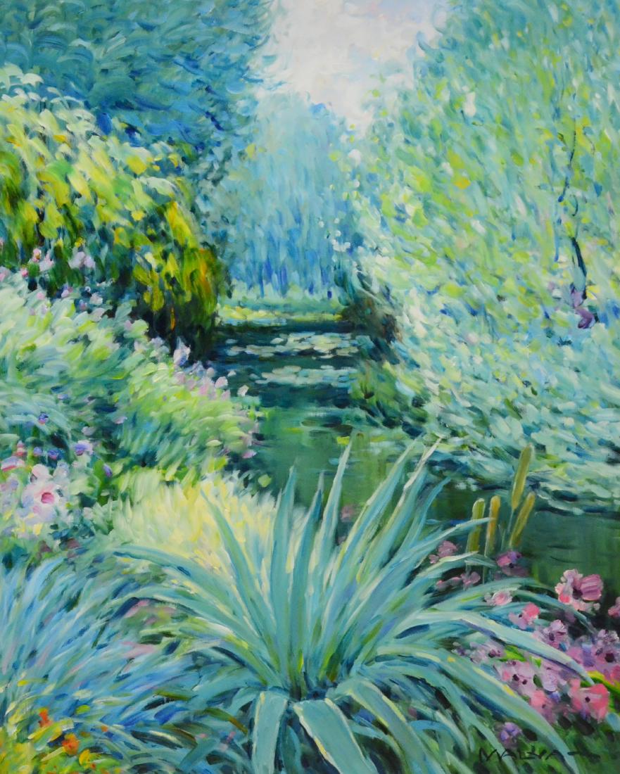 Malva (Hamdi, Omar), oil on canvas "Fleurs et Cactus a (1 of 3)