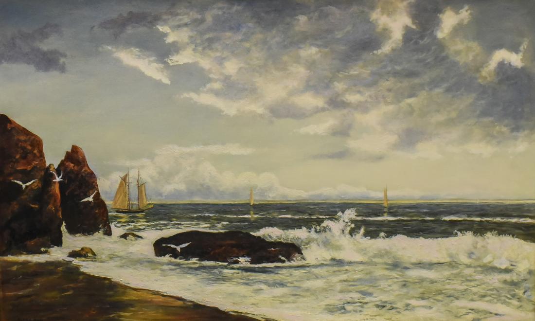 Hines, Blaikie, oil on canvas "Off Grand Manan Island" (1 of 4)