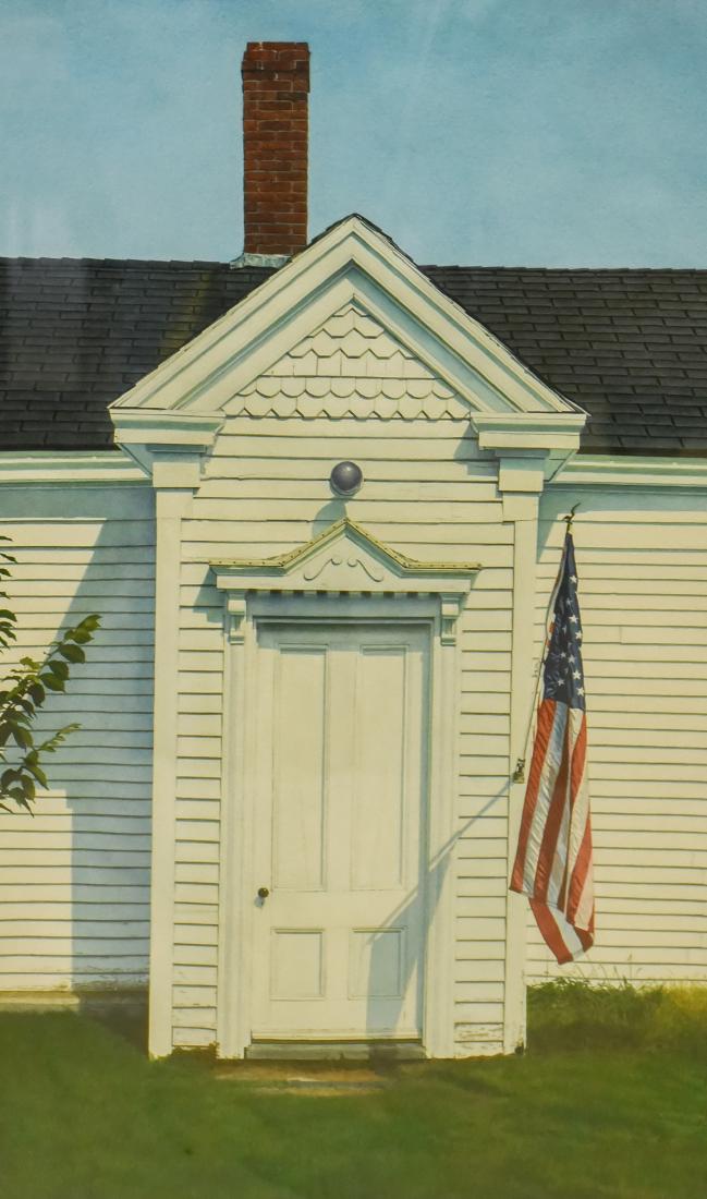 Rafferty, Ed, watercolor "Old Glory Welcome, Maine" (1 of 2)