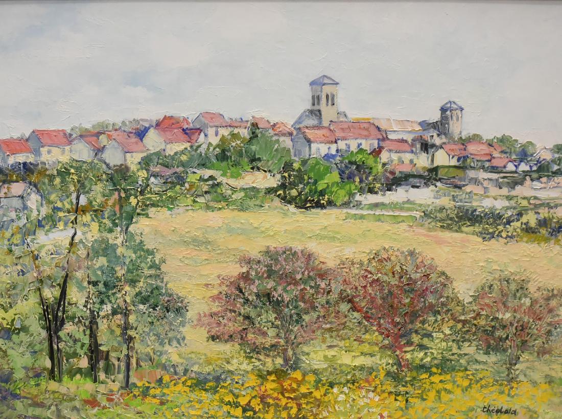 Theobald, Renee, oil on canvas "Colline de Vezelay" (1 of 4)