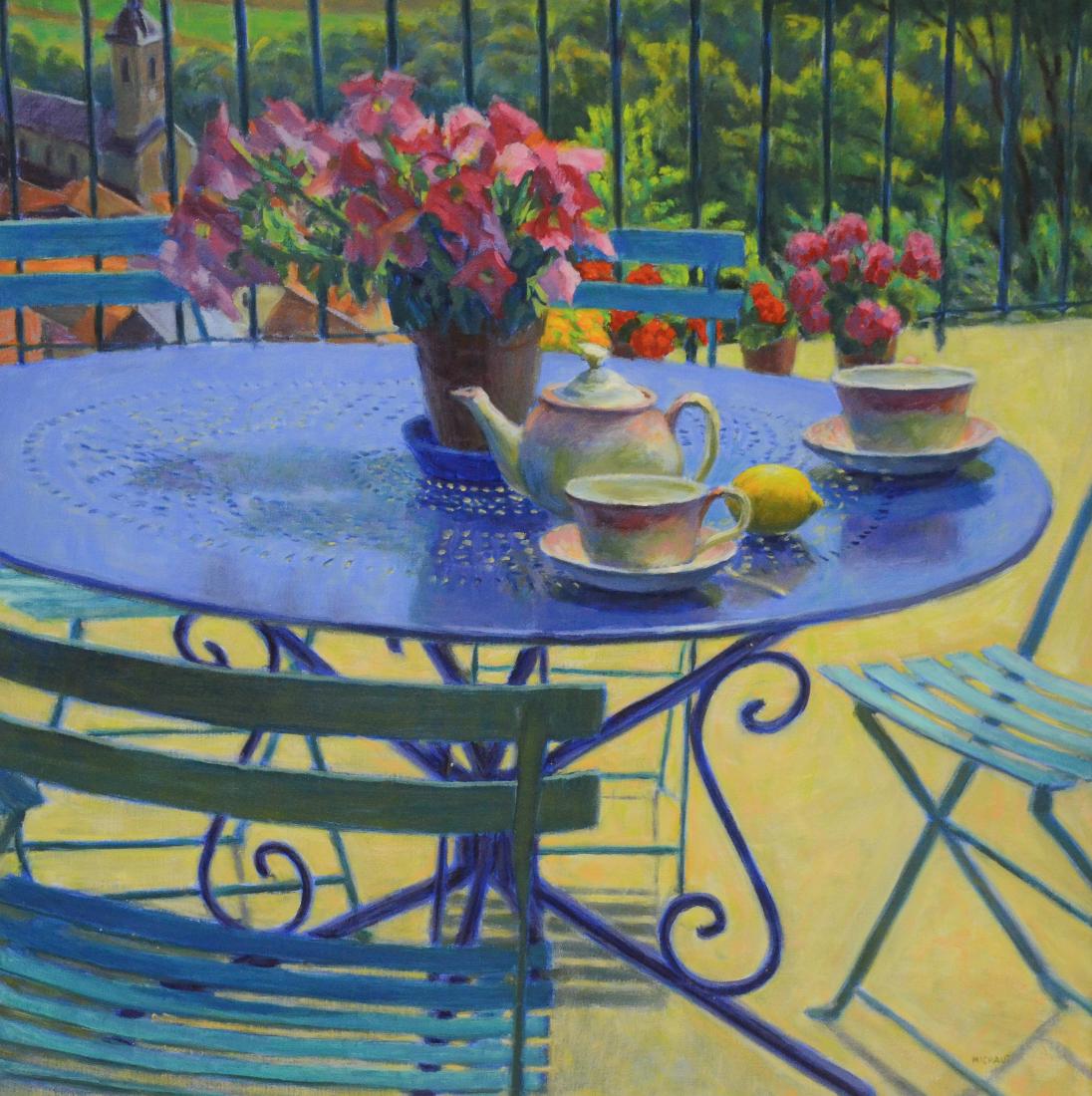 Michaut, William, oil on canvas "La Terrasse" (1 of 4)
