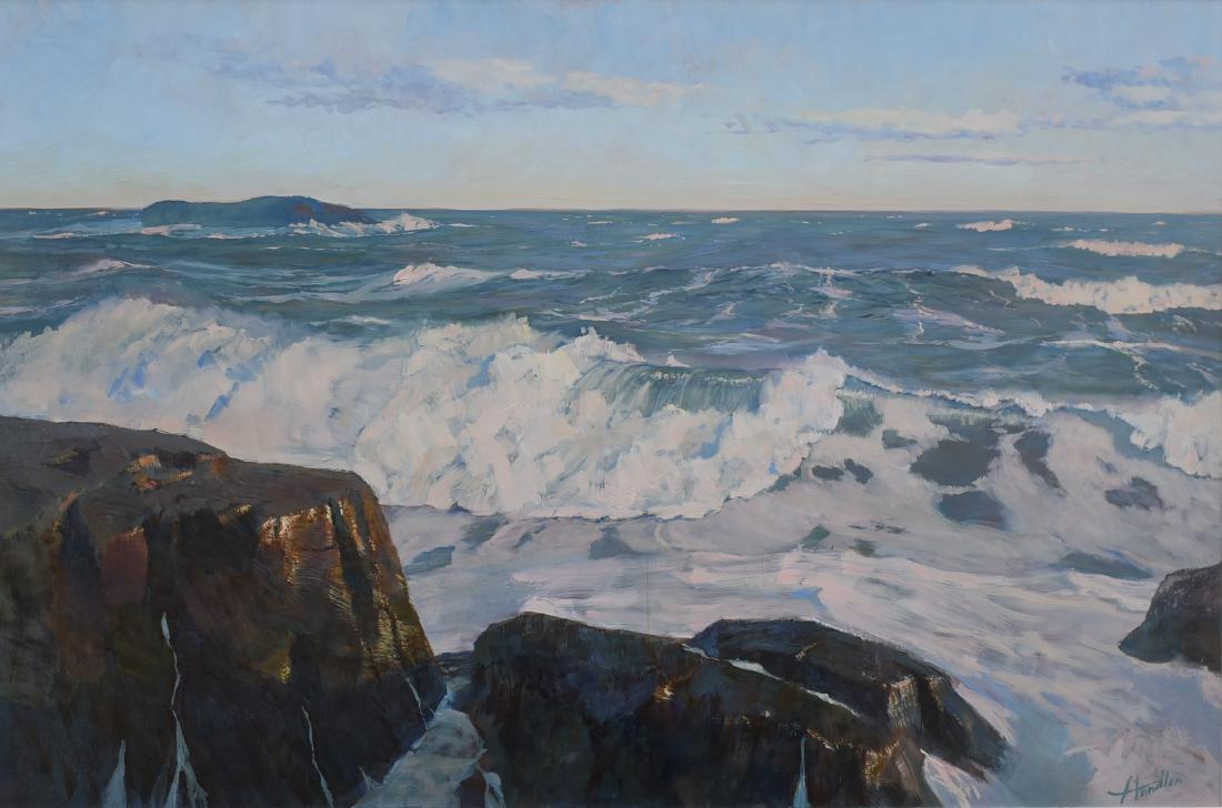 Handlen, Frank, oil on canvas "The Wind's Harvest" (1 of 2)