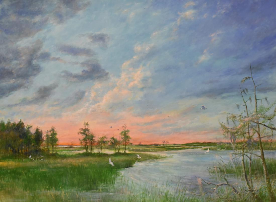 Kidder, Harvey, oil on canvas "Dawn, Everglades" (1 of 4)