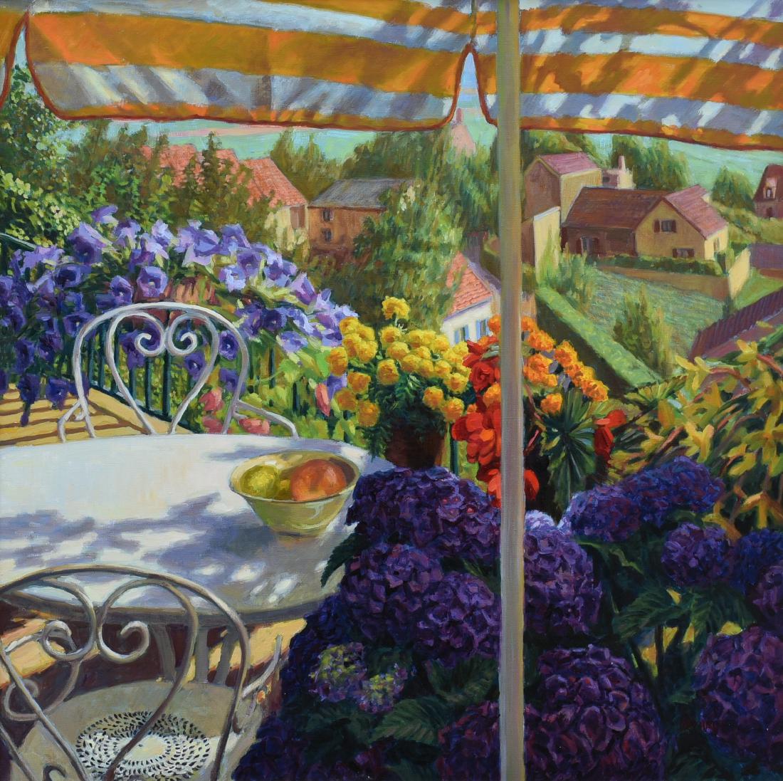 Michaut, William, oil on canvas "Under the Umbrella" (1 of 3)