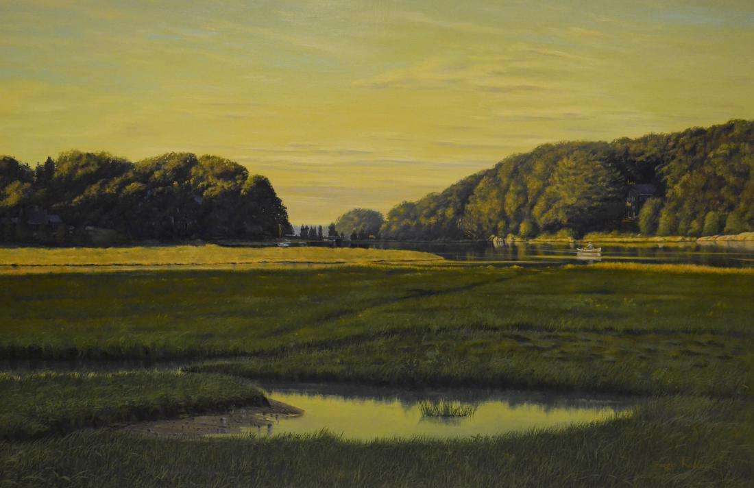 Roffo, Sergio, oil on canvas "The Rower" (1 of 2)