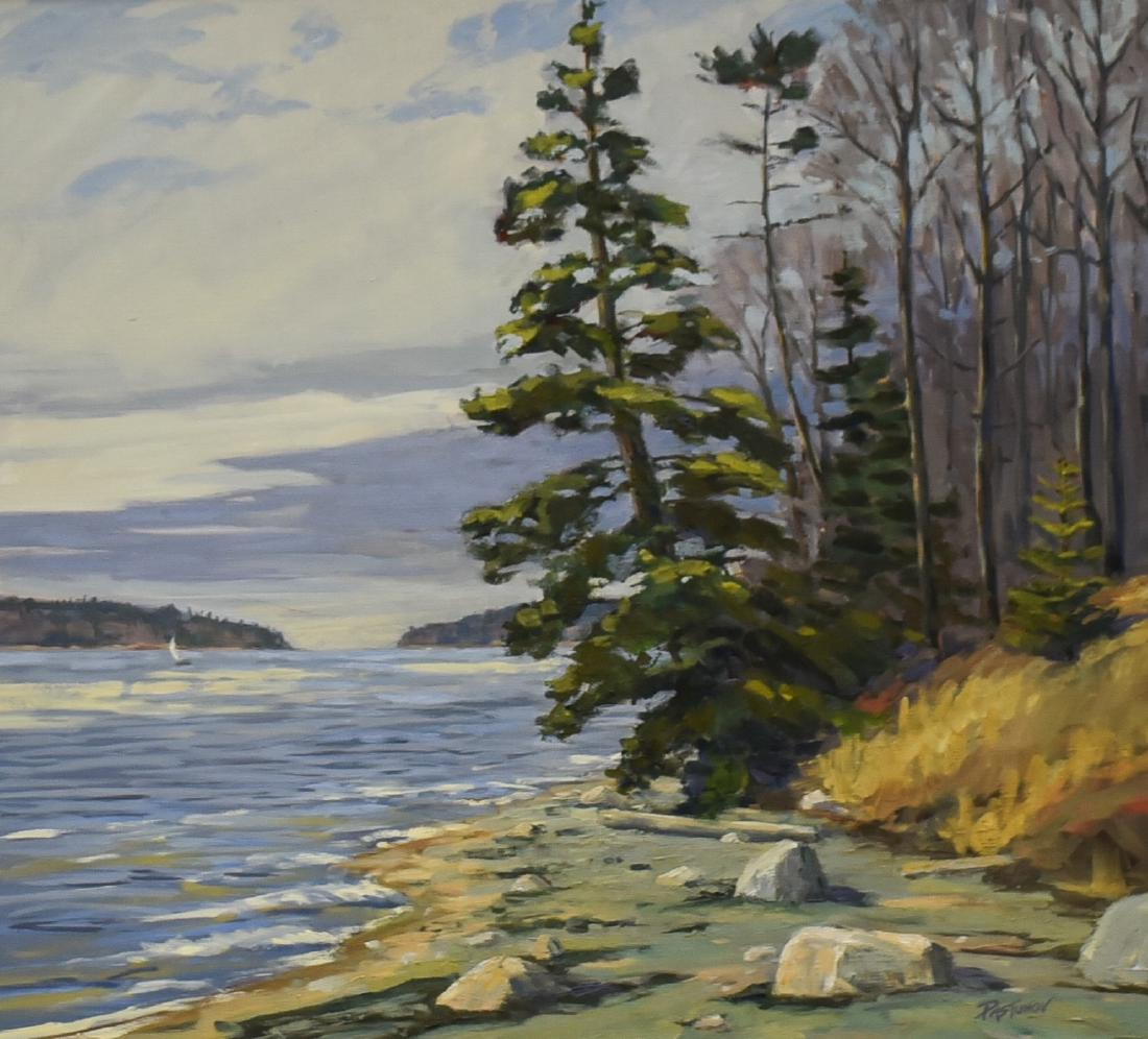 Pastuhov, Stefan, oil on canvas "Coastal Evergreen" (1 of 4)