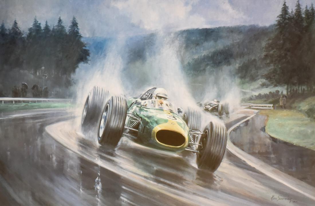 Alan Fearnley offset lithograph "Heading for Victory" (1 of 5)