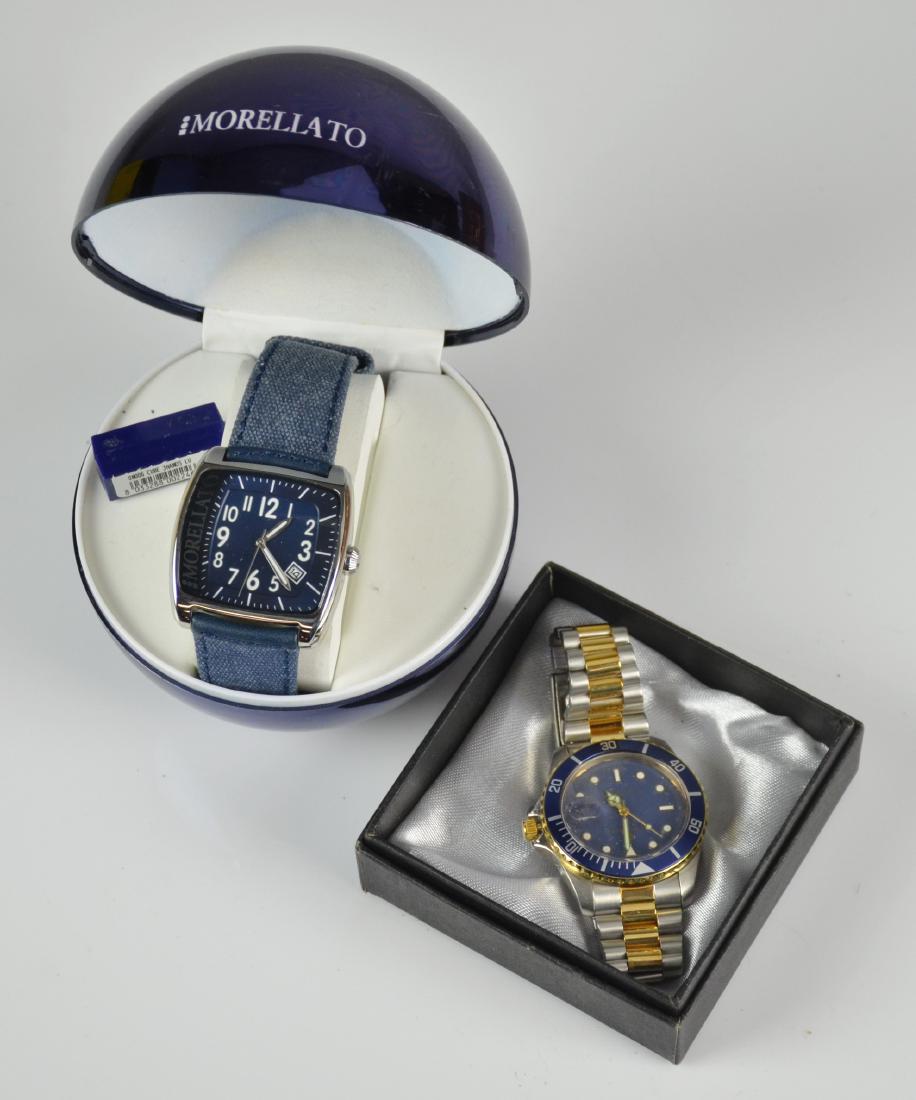 JB Champion, Morelatto wrist watch: JB Champion quartz chronograph, with a Morelatto S020N wrist watch, OB, running when cataloged