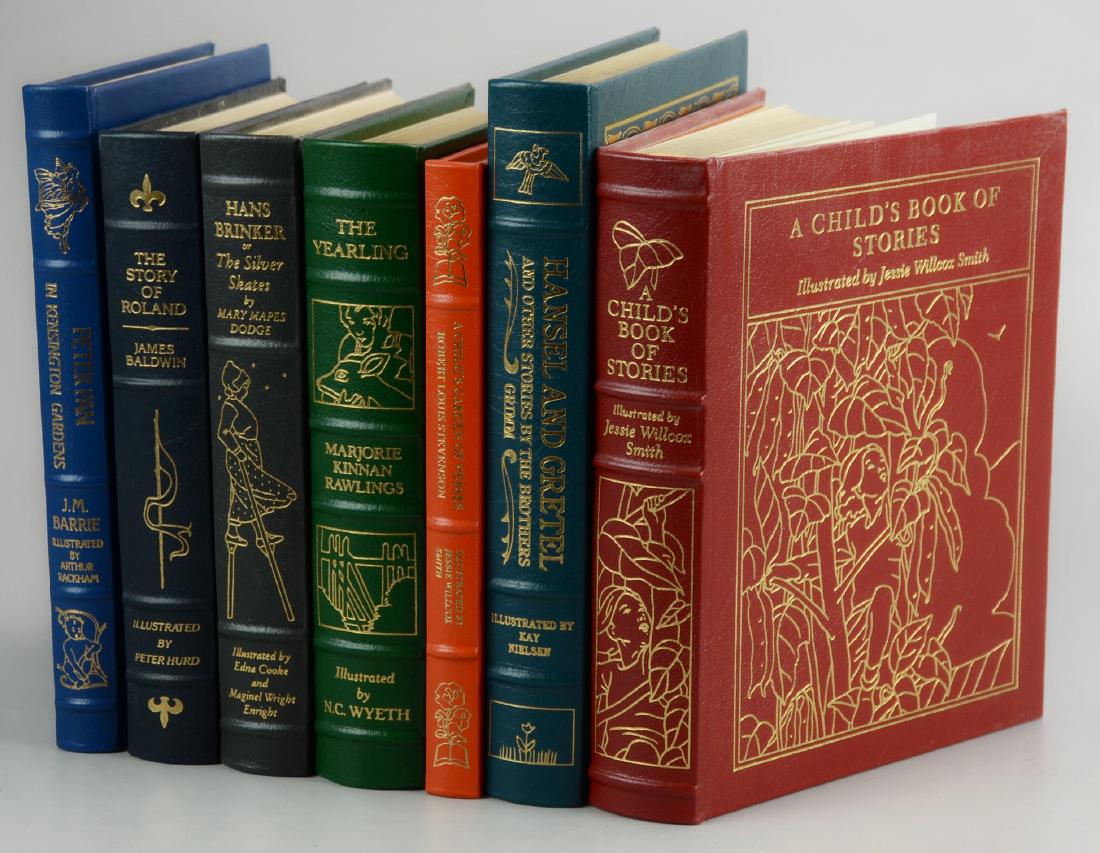 (9) Easton Press Illustrated Children's Books: (9) Easton Press Illustrated Children's Books, c/o Dodge "Hans Brinker, or The Silver Skates", "A Child's Book of Stories", Stevenson "A Child's Garden of Verses", Dickens and Moore "Christmas Stories