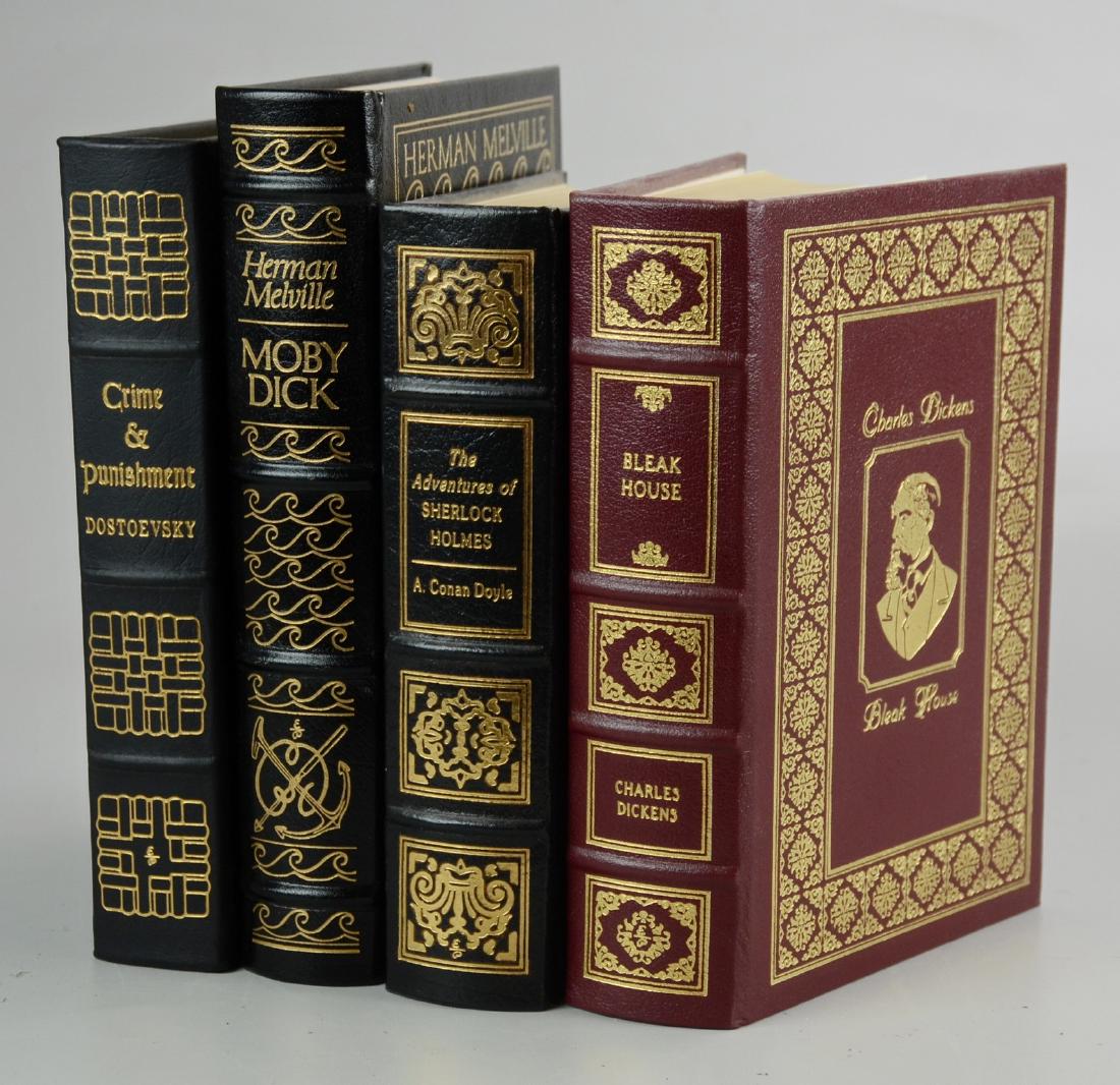 (4) Easton Press Classics: (4) Easton Press Classics, c/o Charles Dickens "Bleak House", Theodor Dostoevsky "Crime and Punishment", Arthur Conan Doyle "The Adventures of Sherlock Holmes", and Herman Melville "Moby Dick"