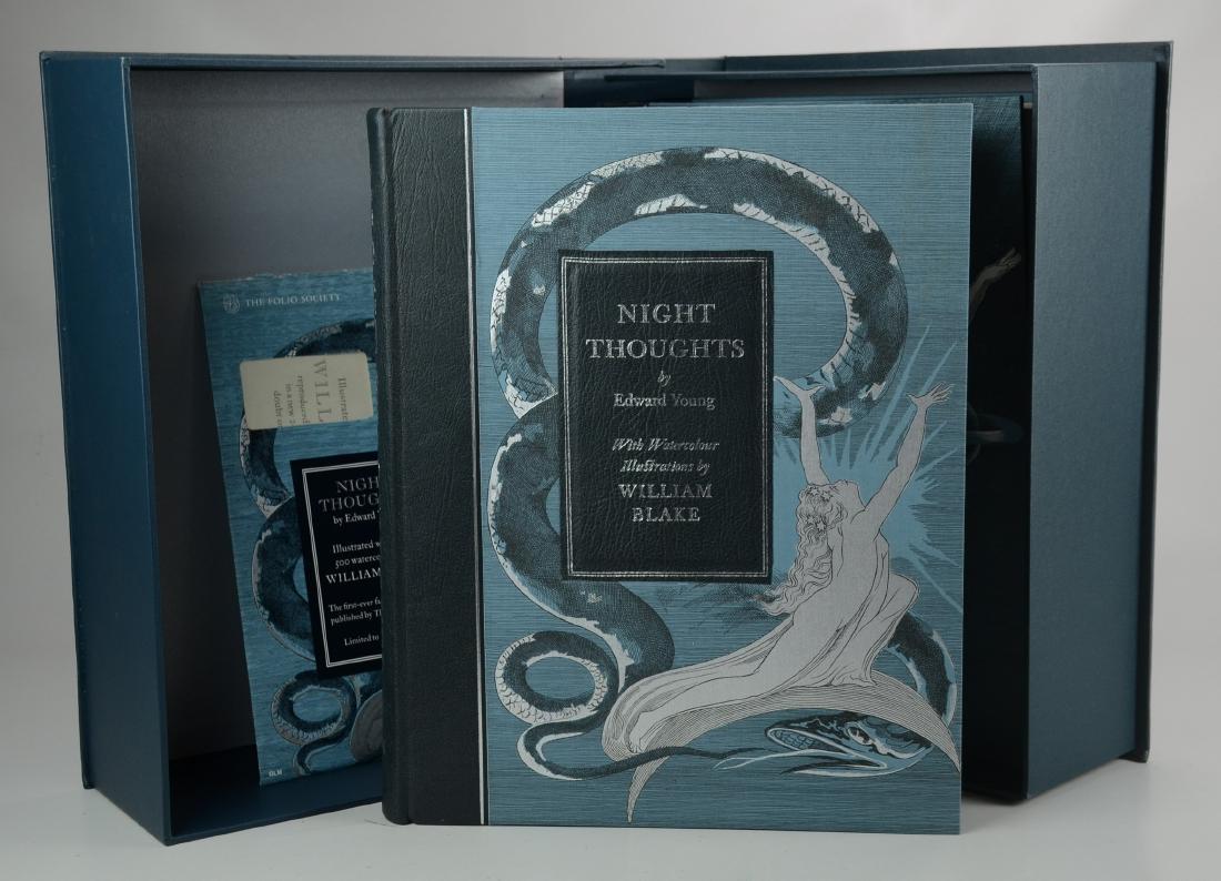 Edward Young, "Night Thoughts: The Poem by Edward Young: Edward Young, "Night Thoughts: The Poem by Edward Young Illustrated with Watercolours by William Blake" (London: Folio Society 2005), facsimile with 537 illustrations by William Blake from the origina