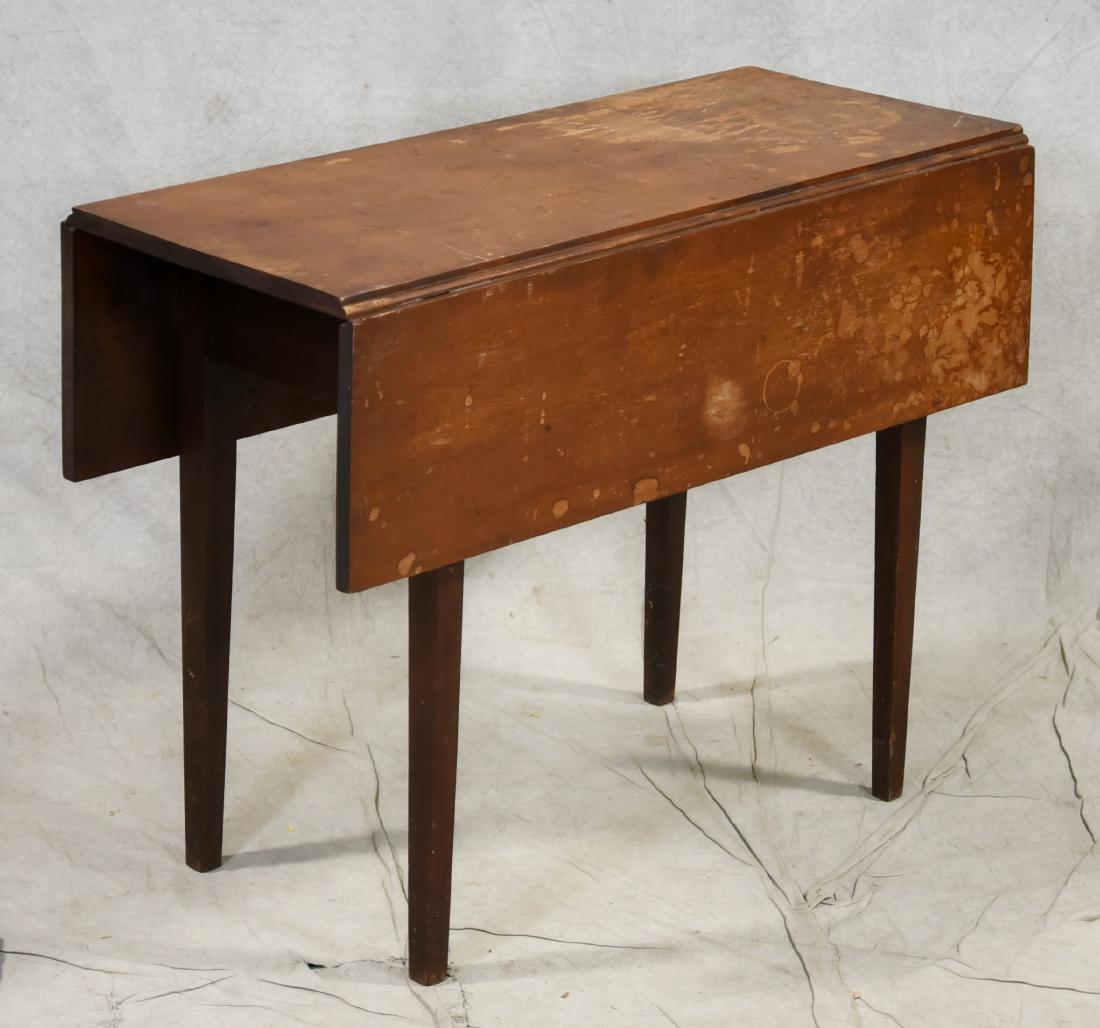 Hepplewhite New England Birch Pembroke table: Hepplewhite New England Birch Pembroke table, old not original surface, 36"l x 15"w, with 10"leaf x 48"h, circa 1790