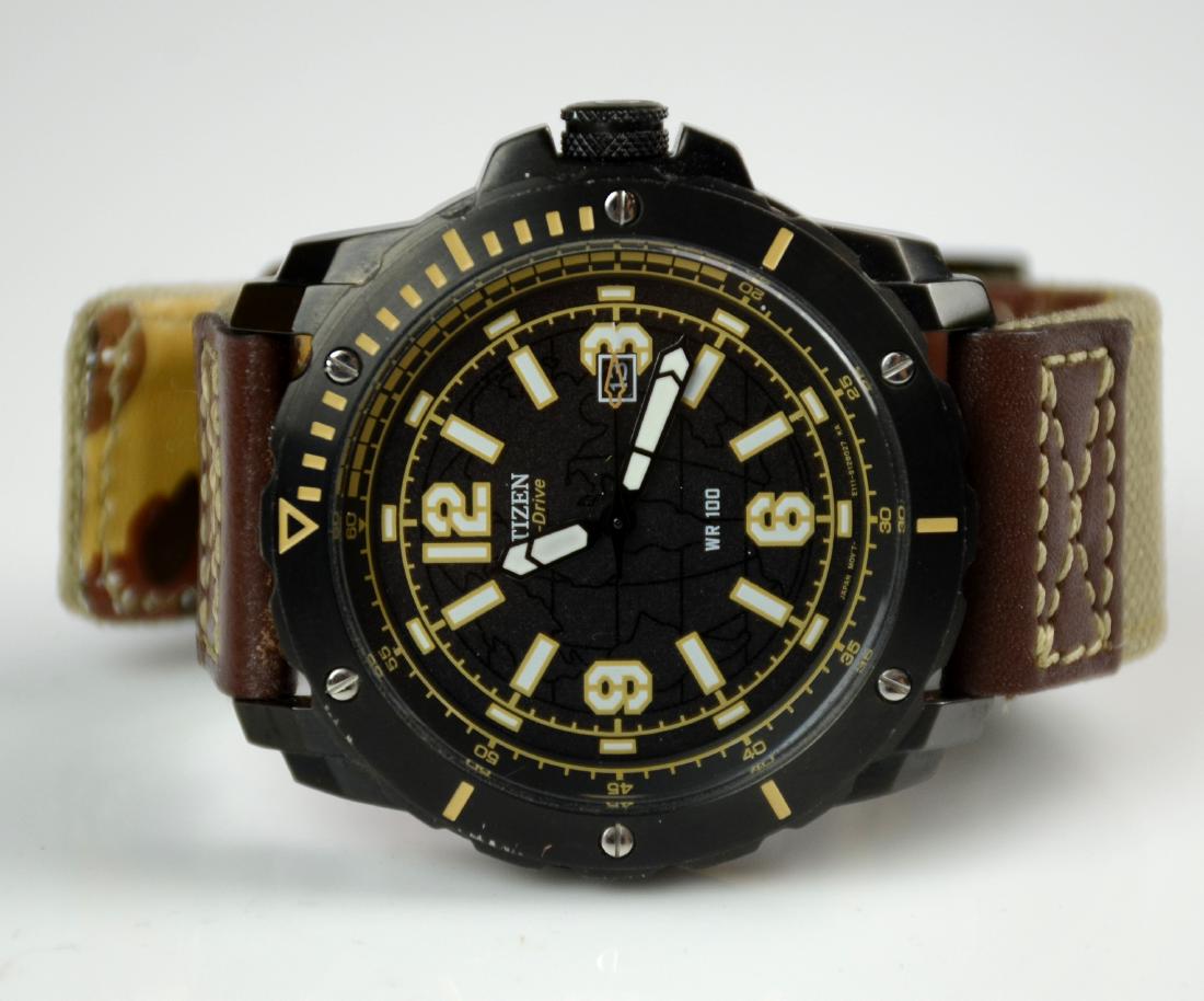 Men's black Citizen Eco-Drive watch, Pre-Owned, (1): Men's black Citizen Eco-Drive watch, Pre-Owned, (1)
