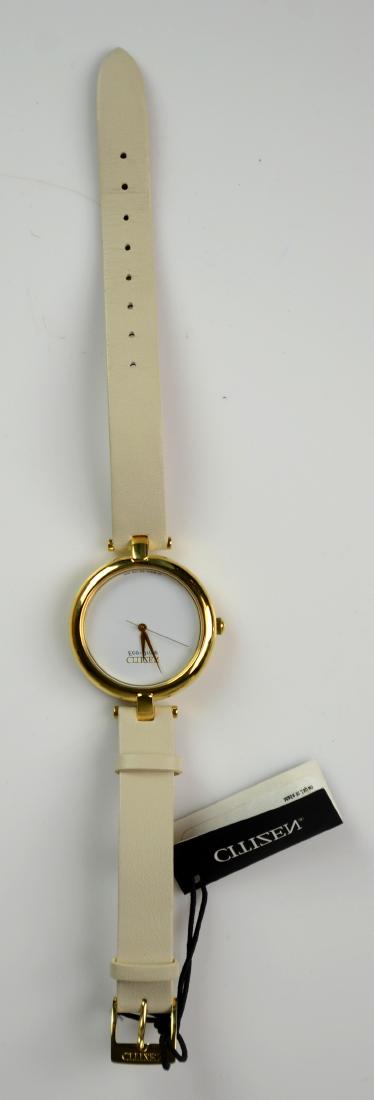 Lady's Yellow Citizen watch, EM0252-06A: Lady's Yellow Citizen watch, (EM0252-06A), New, (5)
