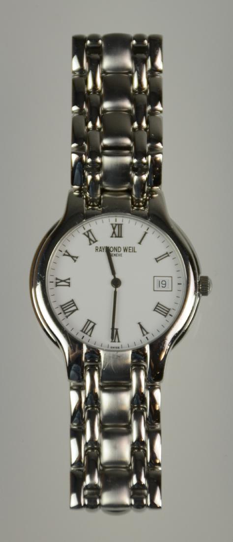 Men's White Raymond Weil watch: Men's White Raymond Weil watch, Pre-Owned, (20)