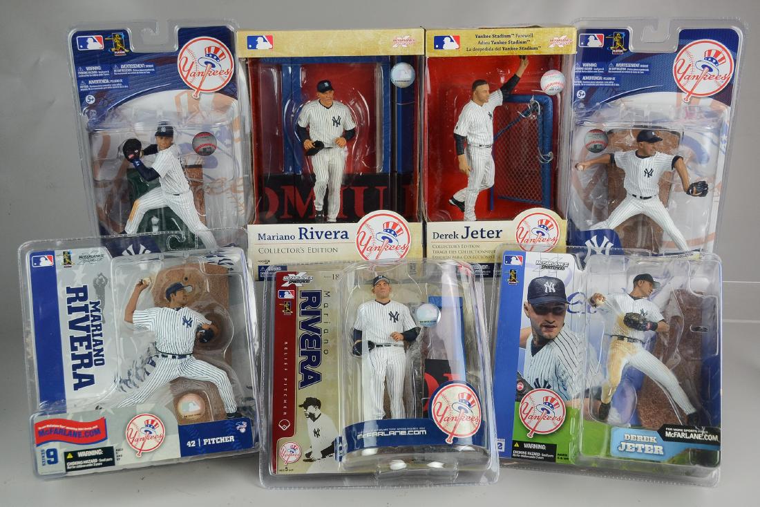 (7) McFarlane Figures: (7) McFarlane figures, Derek Jeter, Mariano Rivera