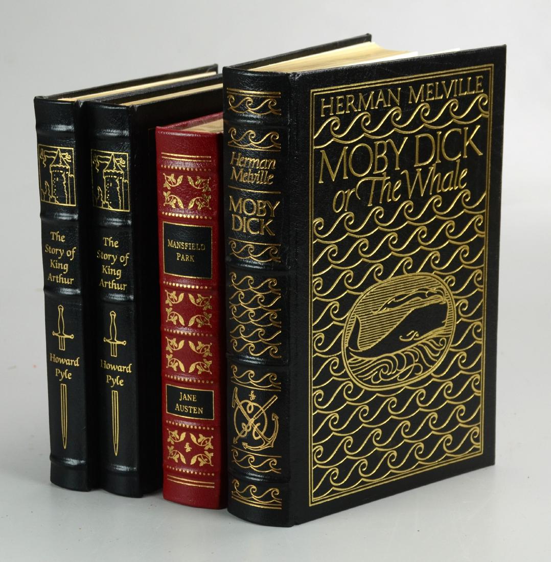(4) Easton Press Books: (4) Easton Press Books, c/o (2) copies Howard Pyle "The Story of King Arthur", Jane Austen "Mansfield Park", Herman Melville "Moby Dick"
