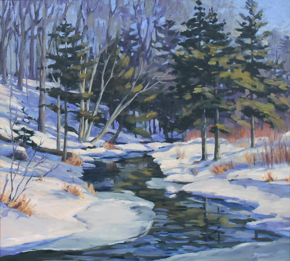 Pastuhov, Stefan, oil on canvas "Open Water, January" (1 of 5)