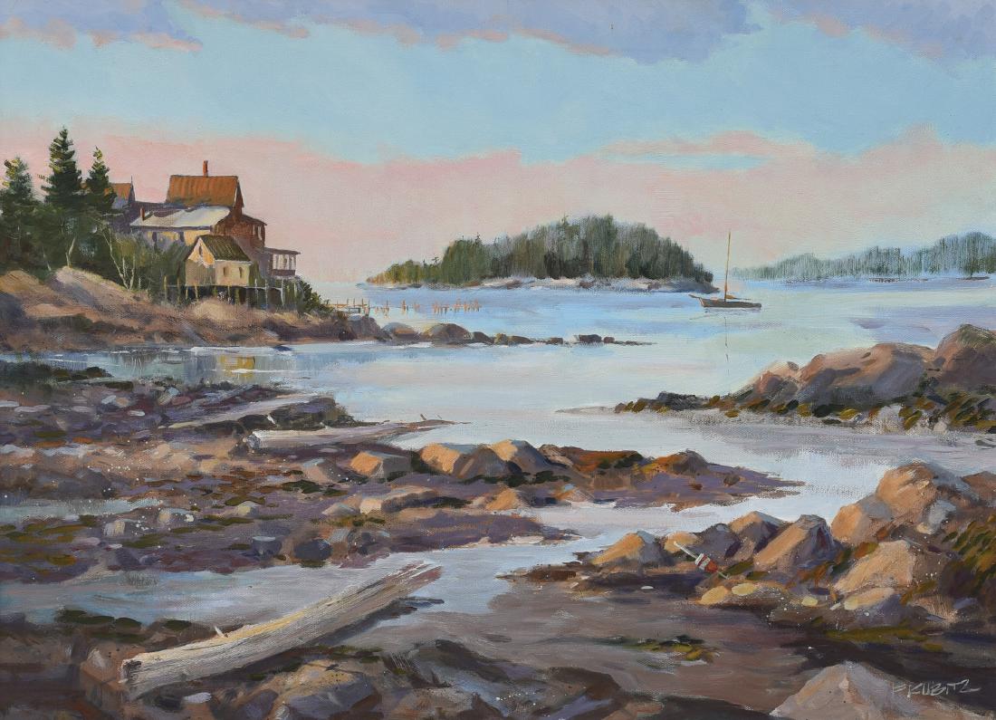 Kubitz, Frederick, oil on canvas "Popham Beach, Maine" (1 of 3)