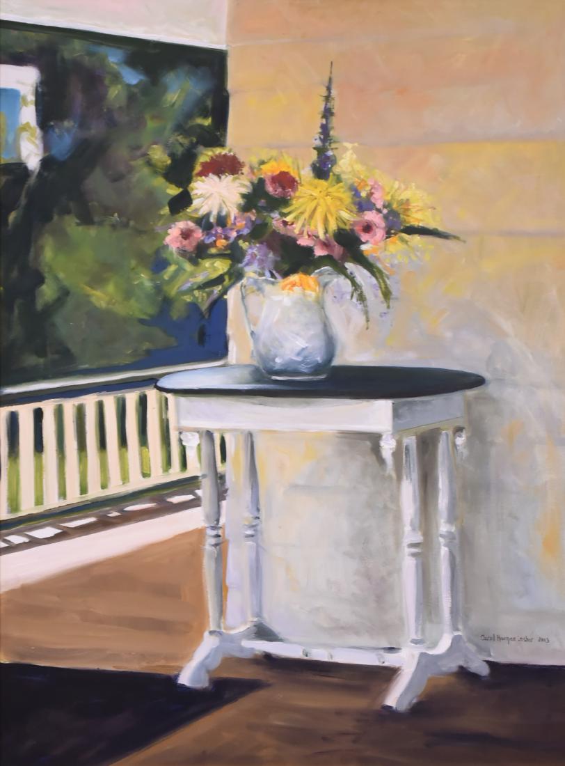 Lesher, Carol Horgan, oil on canvas "White Pitcher with (1 of 4)